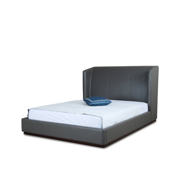 Manhattan Comfort Lenyx Queen-Size Bed in Graphite BD008-QN-GP